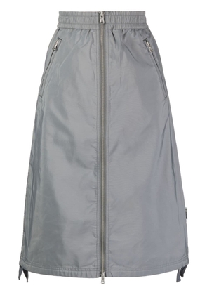 SPORT b. by agnès b. high-waisted zip-up skirt - Grey