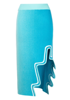 PH5 Rago logo-print midi skirt - Blue