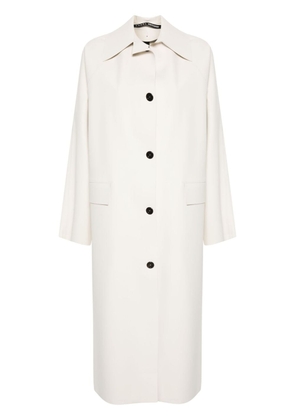 KASSL Editions single-breasted long coat - Neutrals