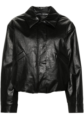 KASSL Editions coated padded jacket - Black