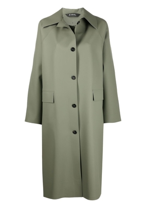 KASSL Editions single-breasted button coat - Green