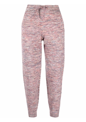 MARANT ÉTOILE space dye-print tapered-leg track pants - Pink