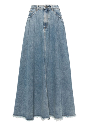 b+ab high-waisted denim maxi skirt - Blue