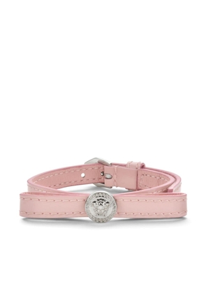 Versace Gianni Ribbon leather bracelet - Pink