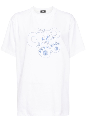 We11done graphic-print cotton T-shirt - White