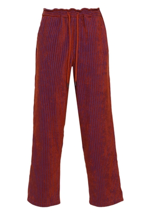 OAS Company Ayora mid-waist straight-leg trousers - Brown