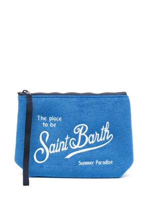 MC2 Saint Barth Aline logo-embroidered wash bag - Blue