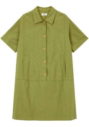 STUDIO TOMBOY short-sleeve cotton minidress - Green