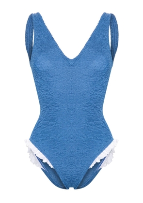 Hunza G Lisa crinkled swimsuit - Blue