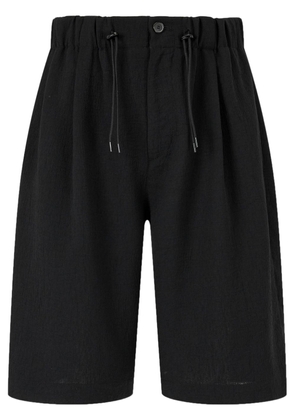 STUDIO TOMBOY drawstring pleated shorts - Black