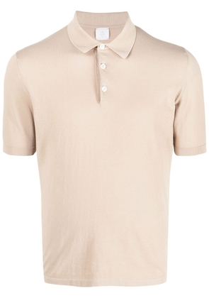 Eleventy short-sleeve cotton polo shirt - Neutrals