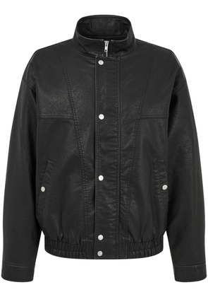 STUDIO TOMBOY faux-leather bomber jacket - Black