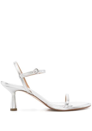 Aeyde Mikita 70mm leather sandals - Silver