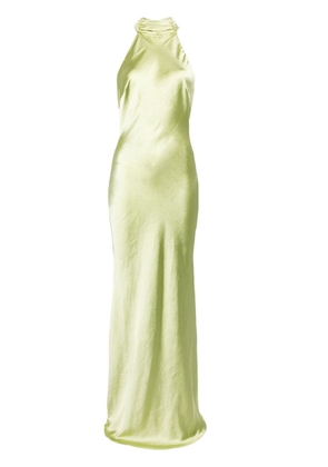 MISHA Evianna halterneck dress - Green