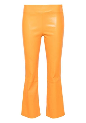 Arma Zaragoza leather flared trousers - Orange