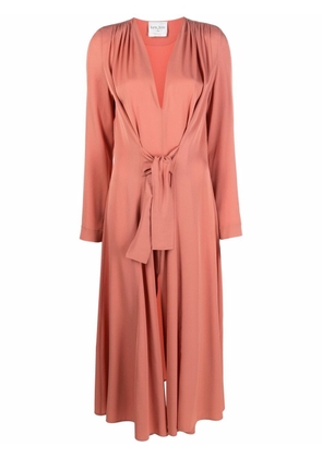 Forte Forte gathered mid-length dress - Pink