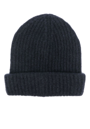 Roberto Collina brushed ribbed-knit beanie - Blue