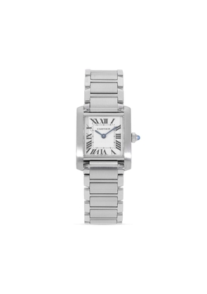 Cartier pre-owned Tank Française 25mm - White