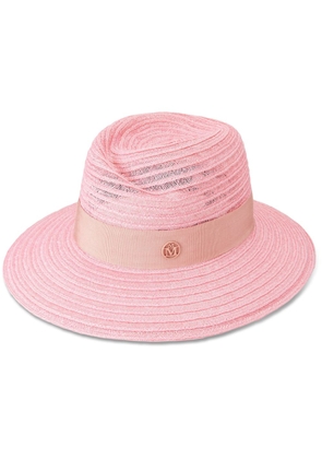 Maison Michel Virginie straw fedora hat - Pink