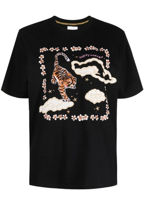 Hayley Menzies graphic-print cotton T-shirt - Black