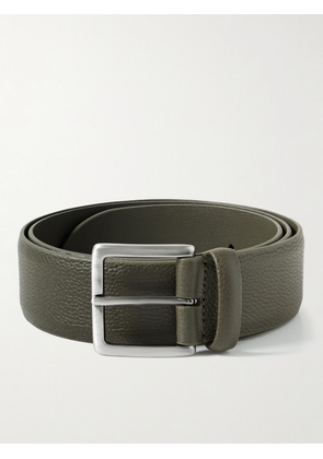 Anderson's - 4cm Full-Grain Leather Belt - Men - Green - EU 75