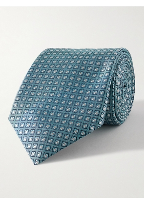 Canali - 8cm Silk-Jacquard Tie - Men - Blue