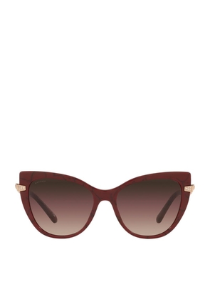 Bvlgari Embellished Cat-Eye Sunglasses