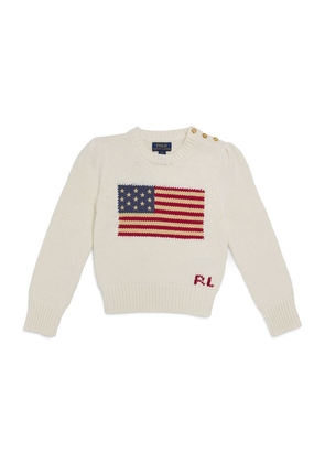 Ralph Lauren Kids Cotton American Flag Sweater (3-7 Years)