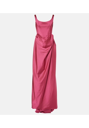 Vivienne Westwood Crêpe satin corset gown