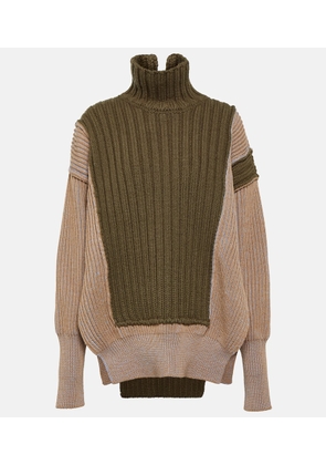 MM6 Maison Margiela Ribbed-knit wool-blend sweater