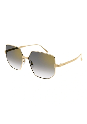 Cartier Grey Gradient Flash Geometric Ladies Sunglasses CT0327S 001 58