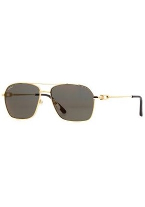 Cartier Grey Navigator Mens Sunglasses CT0306S 003 59