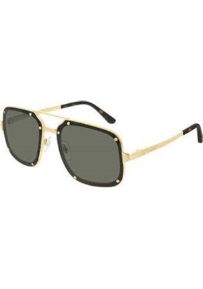 Cartier Grey Navigator Mens Sunglasses CT0194S 002 58