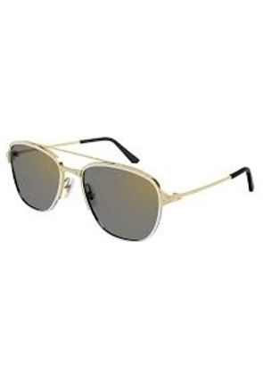 Cartier Polarized Grey Navigator Unisex Sunglasses CT0326S 003 57