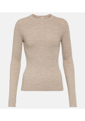 Toteme Ribbed-knit wool top