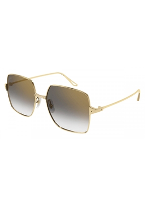 Cartier Grey Gradient Flash Square Ladies Sunglasses CT0297S 001 57