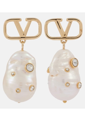 Valentino VLogo Signature Universe embellished drop earrings