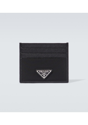 Prada Re-Nylon leather-trimmed card holder
