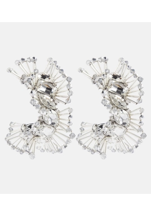 Area Crystal-embellished hoop earrings