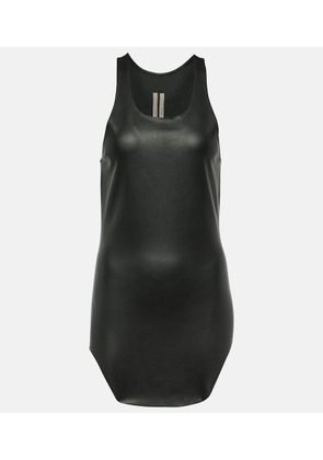 Rick Owens Leather-trimmed tank top