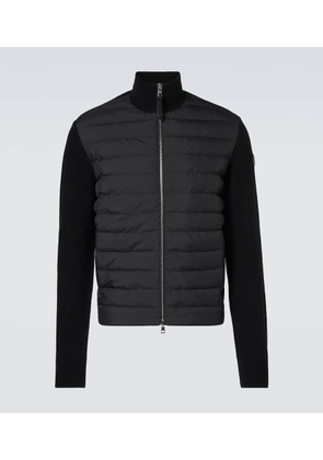 Moncler Down-paneled wool and cashmere jacket