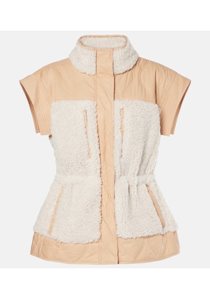 Ulla Johnson Shiloh quilted faux shearling vest