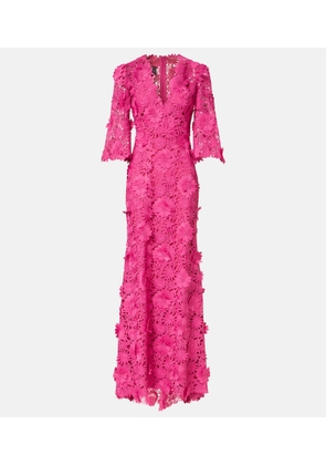 Monique Lhuillier Bell-sleeved gown