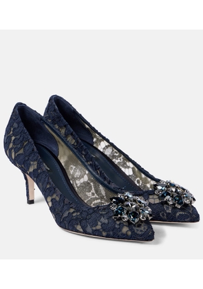 Dolce&Gabbana Bellucci embellished lace pumps