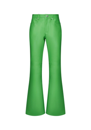 J. W. Anderson High-waisted Leather Bootcut Trousers