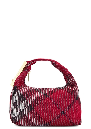 Burberry Mini Knit Peg Bag in Scarlet - Red. Size all.
