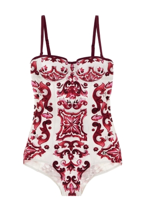 Dolce & Gabbana maiolica One-piece Swimsuit