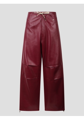 DARKPARK Daisy Plonge Nappa Leather Military Trousers