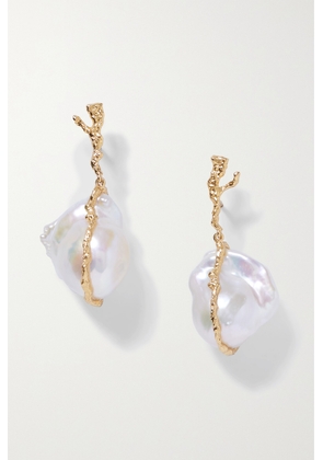 Pacharee - Gold-plated Pearl Earrings - White - One size