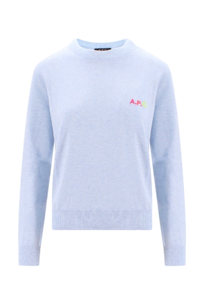 A. P.C. True Light Blue Cotton Sweater